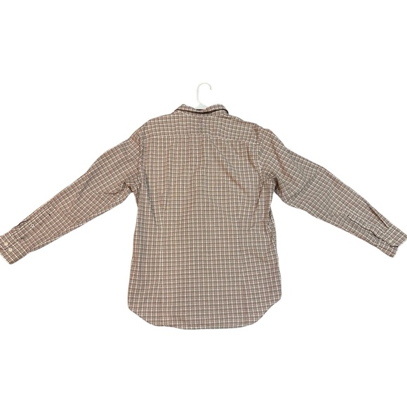 Banana Republic Men’s Button Down Plaid Shirt Size Large Preppy Western Country - Picture 2 of 6